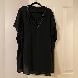 Torrid 5 black top with sequin detail